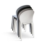 Sedia in Polipropilene Impilabil Grigio