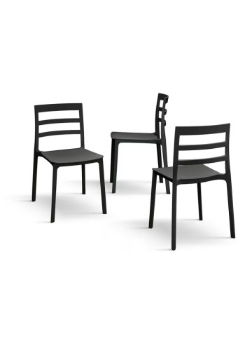 Sedia in polipropilene Nera