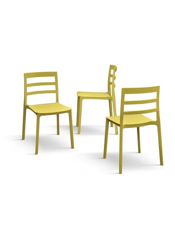 Sedia in polipropilene Giallo
