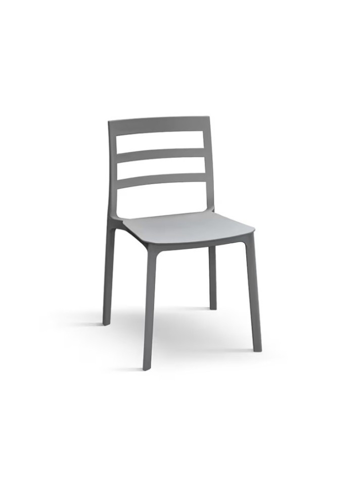 Sedia in polipropilene Grigio