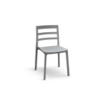 Sedia in polipropilene Grigio