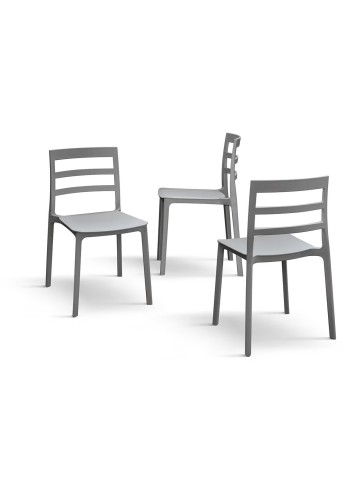 Sedia in polipropilene - Grigio