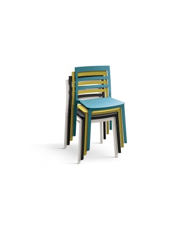 Sedia in polipropilene Grigio