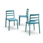 Sedia in polipropilene Blu