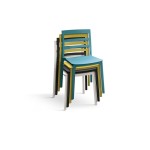 Sedia in polipropilene Blu