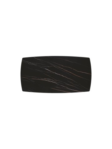 Tavolo Allungabile con Base in Metallo Bronzo e Piano in Ceramica