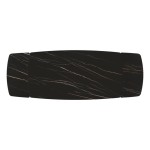 Tavolo Allungabile con Base in Metallo Bronzo e Piano in Ceramica