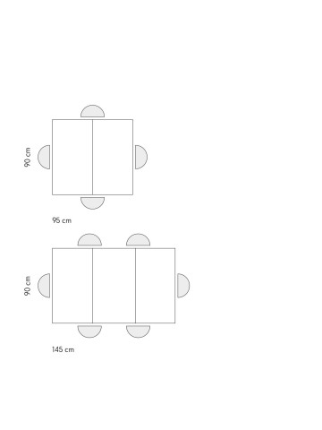 Tavolo allungabile con gambe incrociate e piano rovere rustico