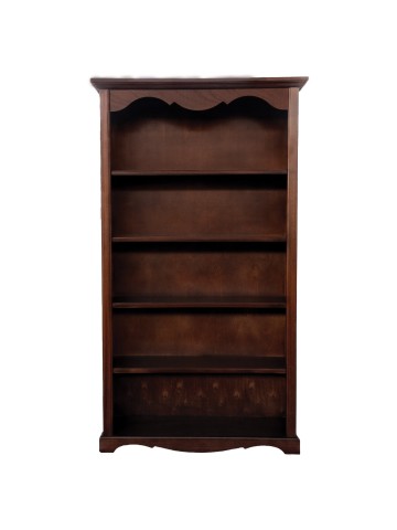 Libreria in legno classica 4 ripiani Noce