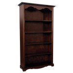 Libreria in legno classica 4 ripiani Noce