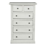 Cassettiera in legno Shabby  chic Bianco Anticato 4+2 cassetti