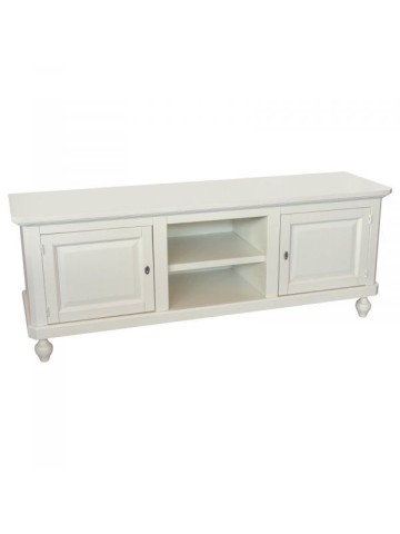 Porta TV Basso Classico 2 Ante Vano Giorno Bianco