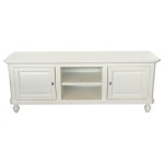 Porta TV Basso Classico 2 Ante Vano Giorno Bianco