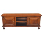 Porta TV Basso Classico 2 Ante Vano Giorno Noce