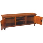 Porta TV Basso Classico 2 Ante Vano Giorno Noce