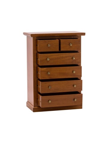 Cassettiera in legno 4+2 cassetti