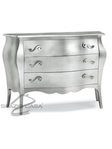 Comò in Legno Bombato 3 Cassetti