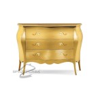 Comò bombato in legno 3 cassetti