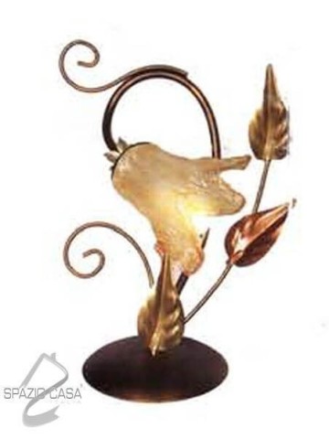 Lume Foglia in ferro battuto 1 luce