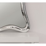 Specchiera con cornice moderna effetto argento