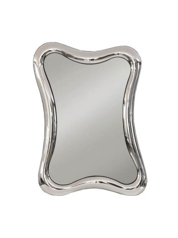 Specchiera con cornice moderna effetto argento