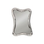 Specchiera con cornice moderna effetto argento