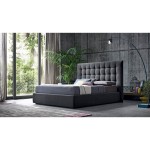 Letto imbottito testata decorata Julius Felis