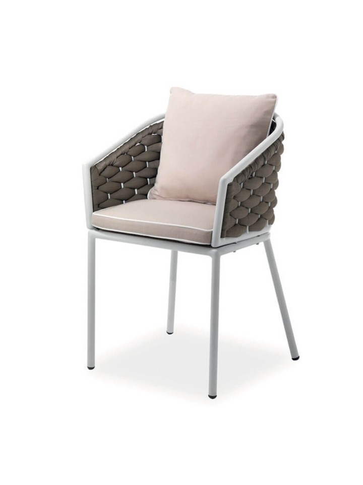 Poltroncina Manhattan in alluminio per esterni