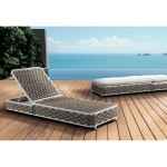 Lettino Manhattan per esterno con struttura in alluminio