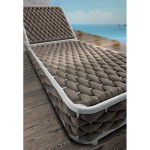 Lettino Manhattan per esterno con struttura in alluminio