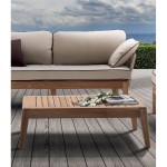 Tavolino Dakota in legno di teak per esterno