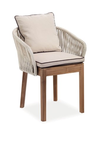 Poltroncina in teak per esterno Dakota