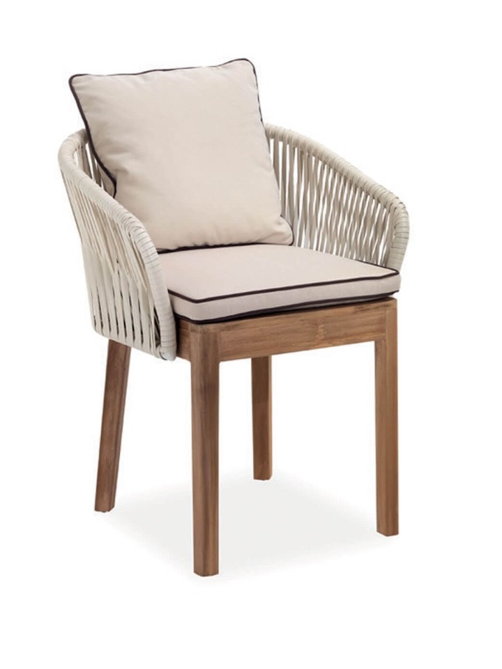 Poltroncina in teak per esterno Dakota