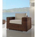 Poltrona per esterno in polyrattan penelope