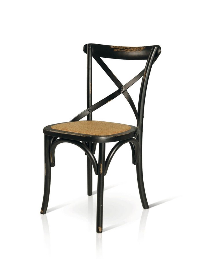 Sedia in legno Milani vintage