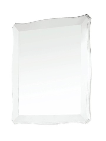 Specchio con cornice in legno sagomata