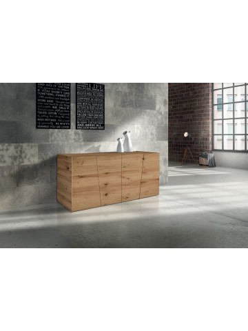 Credenza rovere nodato spazzolato