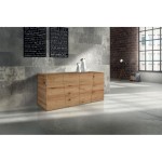 Credenza in rovere nodato spazzolato