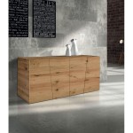 Credenza in rovere notato spazzolato