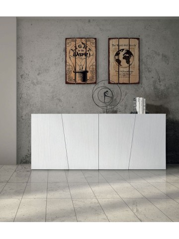 Credenza in abete bianco spazzolato