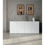 Credenza in abete bianco spazzolato