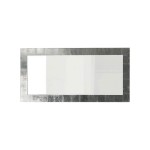 Specchio da parete moderno foglia argento