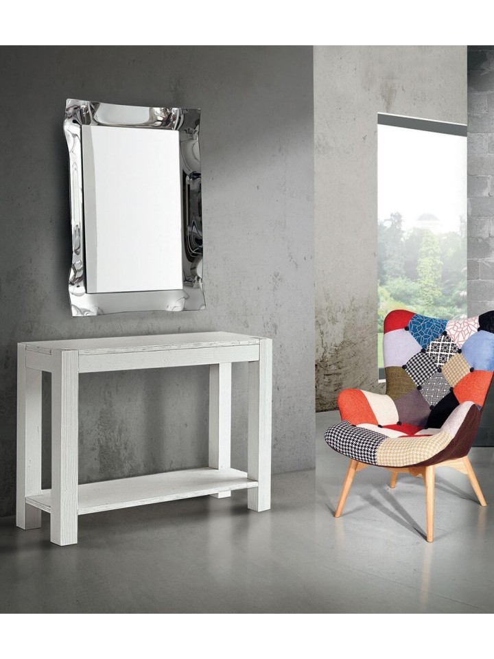 Consolle in abete bianco spazzolato