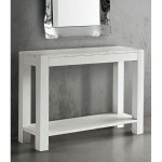 Consolle in abete bianco spazzolato