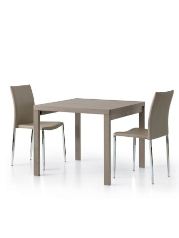 Sedia in metallo ed ecopelle