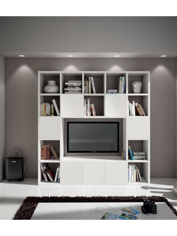 Parete bianco frassinato