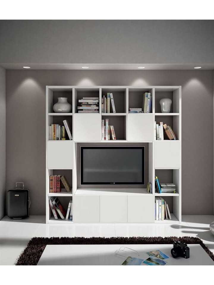 Parete bianco frassinato