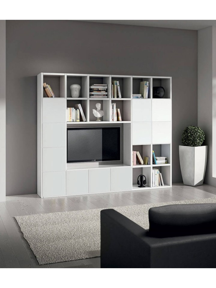 Parete bianco frassinato