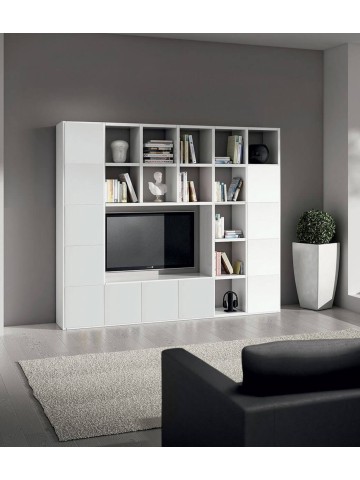 Parete bianco frassinato