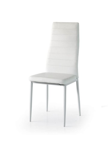 Sedia con schienale alto in ecopelle